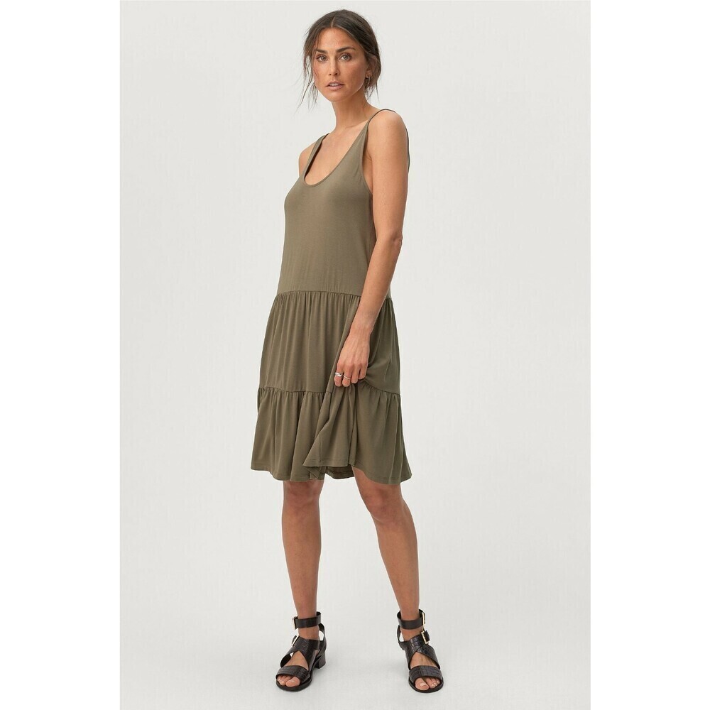 MbyM Ellish Jersey Sleeveless Babydoll Modal Dress In Black Size S